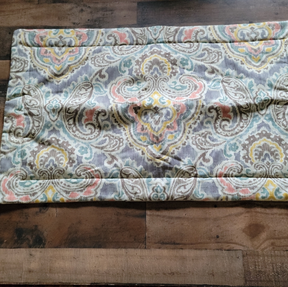 Custom King sham new Boho Quilted for Twin bed